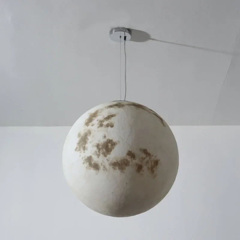 Afralia™ Full Moon Chandelier: Nordic Retro Ball Pendant Light for Modern Home Decor