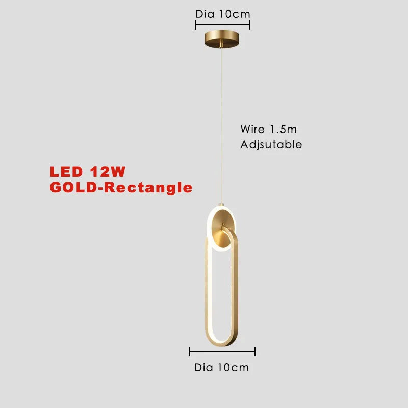 Nordic LED Pendant Chandelier for Bedroom Living Room Restaurant Decor by Afralia™