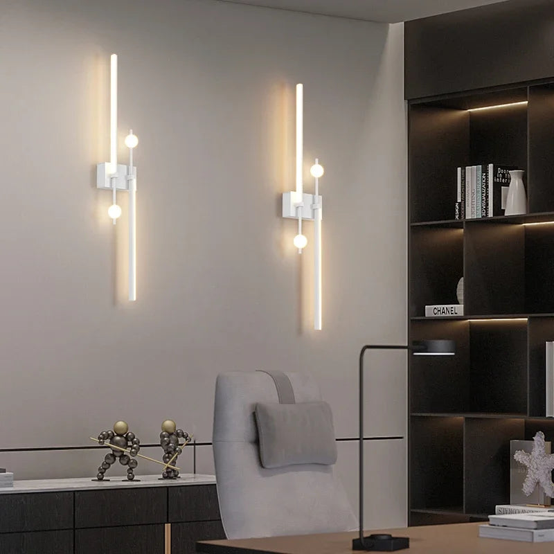 Afralia™ LED Wall Lamp: Modern Long Line Design for Living Room, Bedroom, Hallway, Indoor Lighting