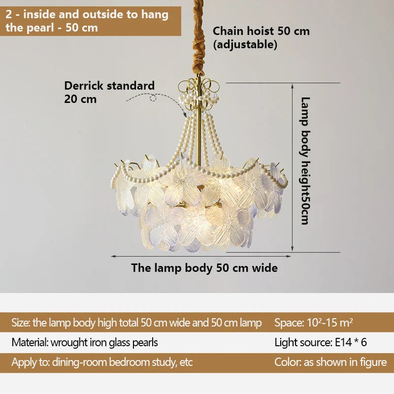 Afralia™ Crystal Snow Petals Chandelier | Modern French Living Room Lighting