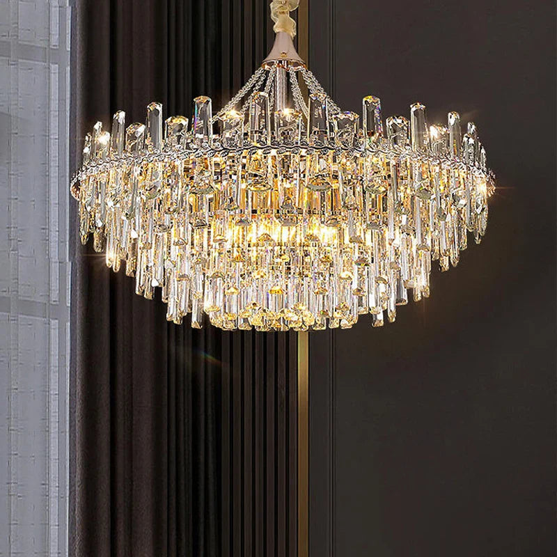 Sparkling LED Chandelier by Afralia™ for Elegant Home Lighting