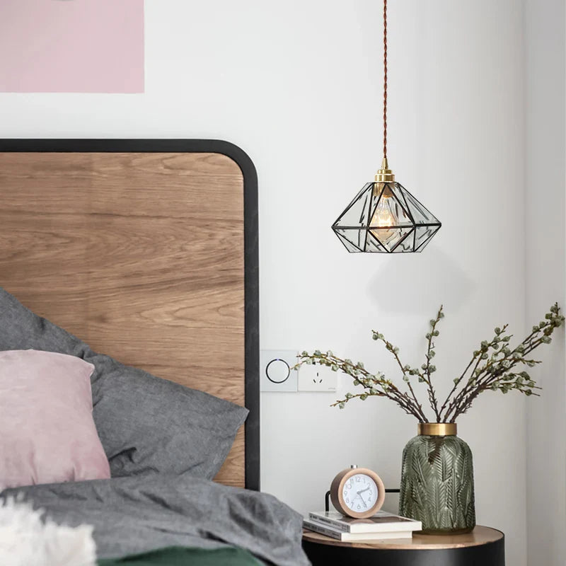 Afralia™ Glass LED Pendant Lamp: Handmade Japanese Style Adjustable Hanging Light Fixtures