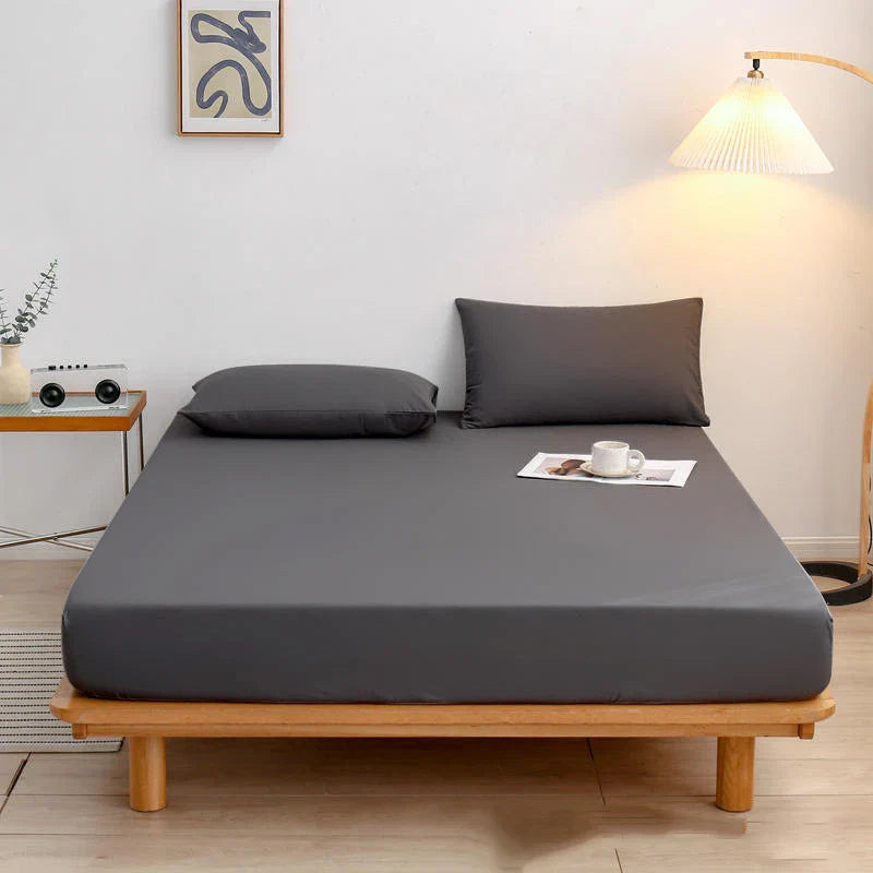 Afralia™ Soft Skin-Friendly 360° Fitted Bed Sheet with Elastic Band - Durable & Dapper