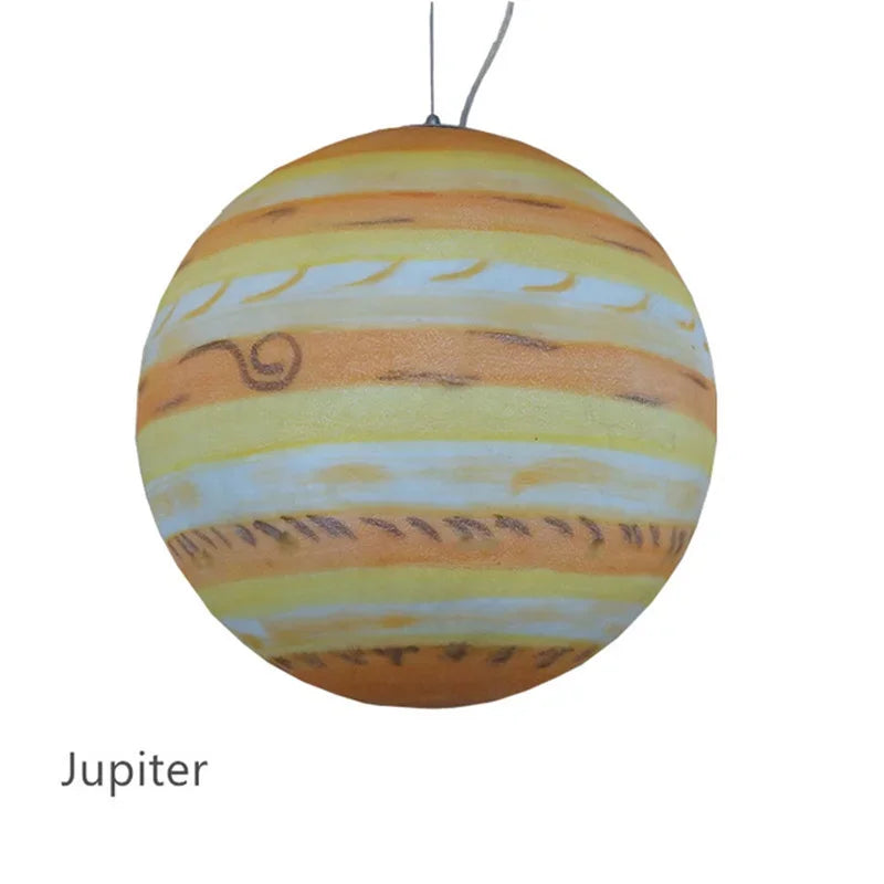 Afralia™ Planet Acrylic Pendant Light Set - Child Room Lamps