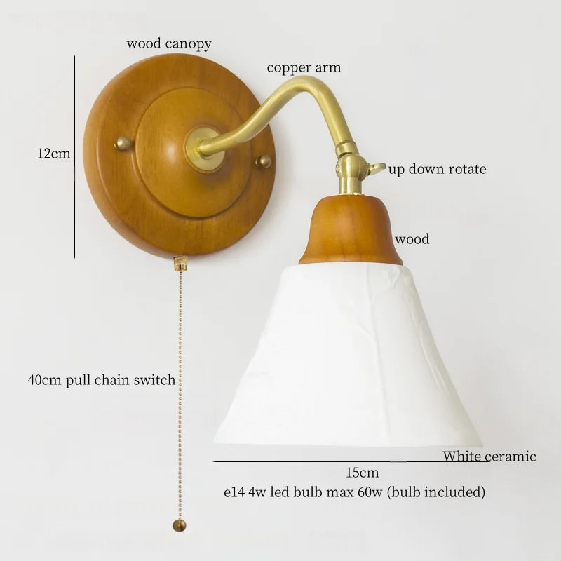 Afralia™ Glass LED Wall Lamp for Living Room Bedroom Loft Bathroom Mirror Light