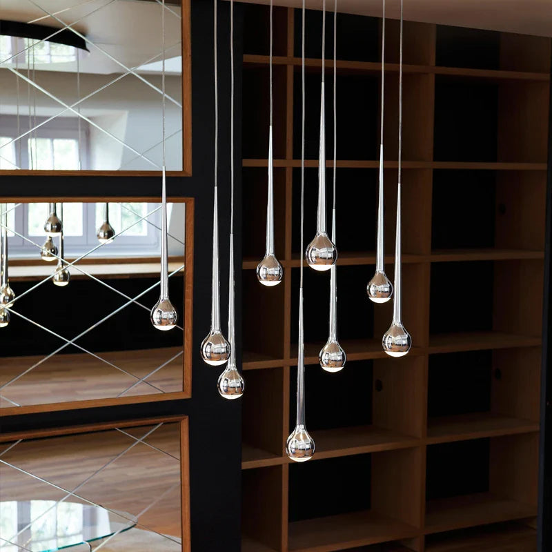Afralia™ Nordic Chandelier for Dining Room and Living Room, Designer LED Ceiling Lamp