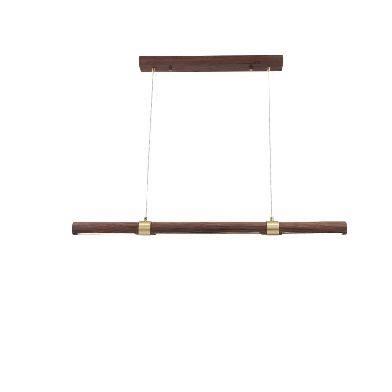 Afralia™ Luxury Walnut Pendant Lamp for Home Ceiling Dining Table Lighting