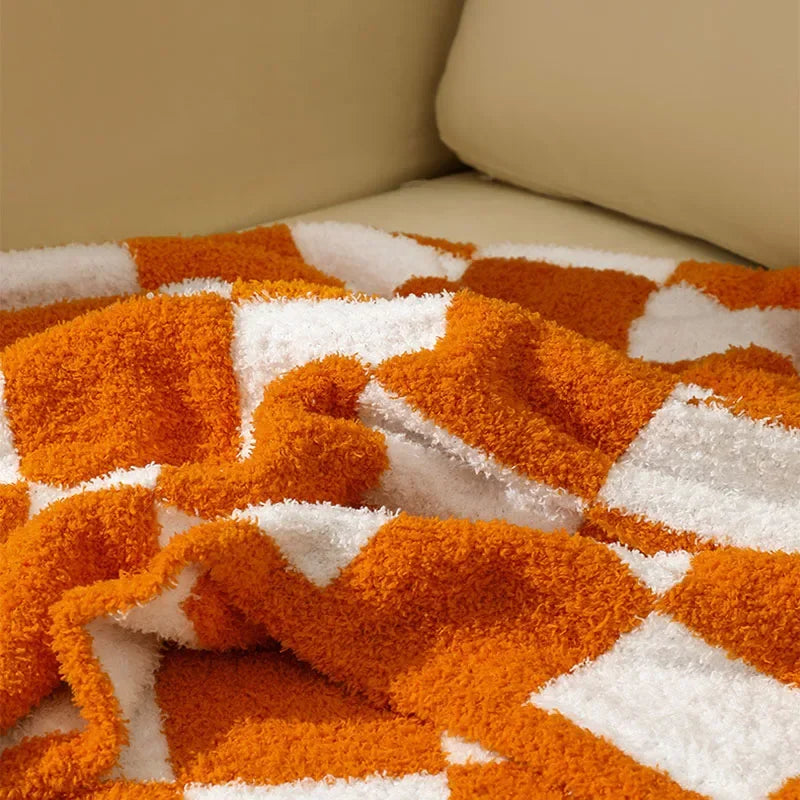 Afralia™ Knit Checkerboard Blanket