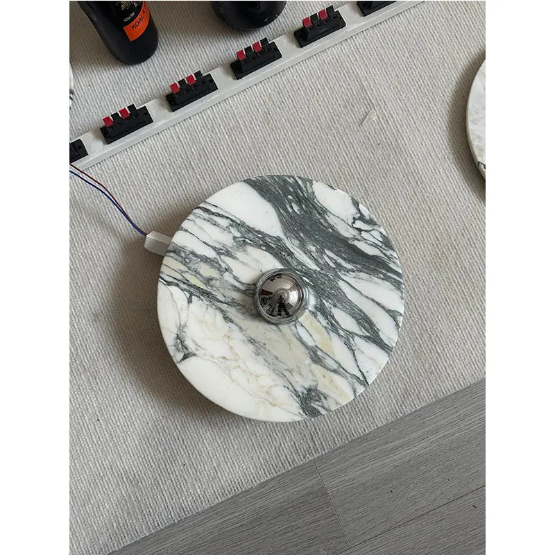 Afralia™ Nordic Marble Wall Lamp: Stylish LED Stone Lights for Bedroom and Corridor