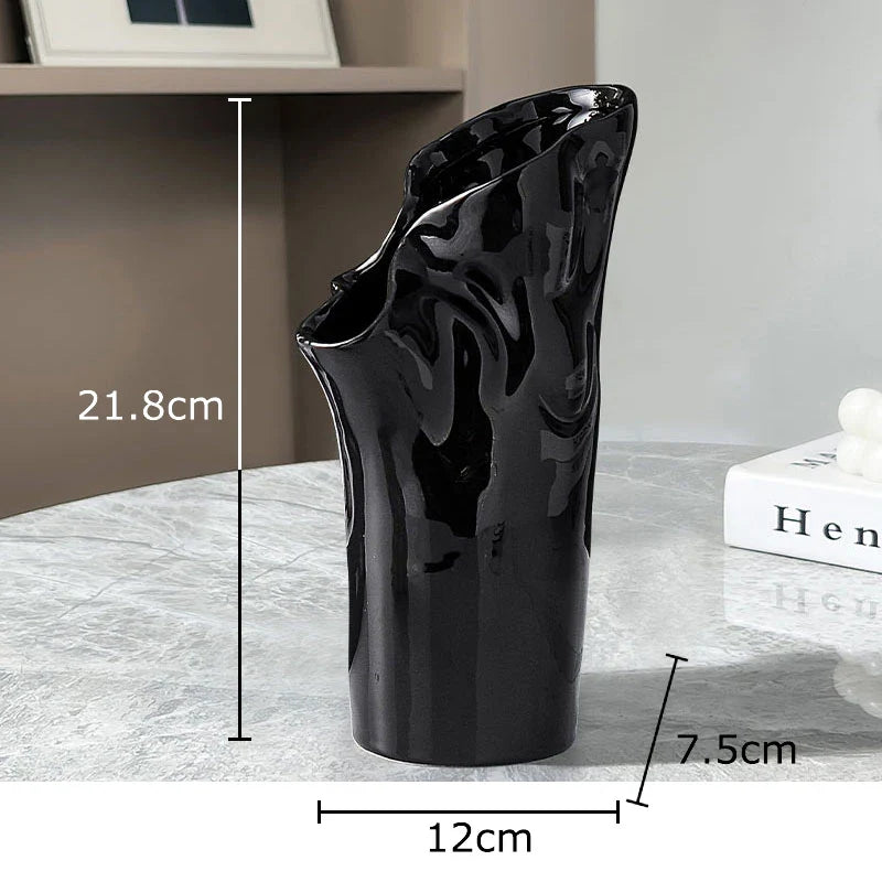 Afralia™ Modern Ceramic Vase for Floral Arrangement - Room Aesthetic Decor