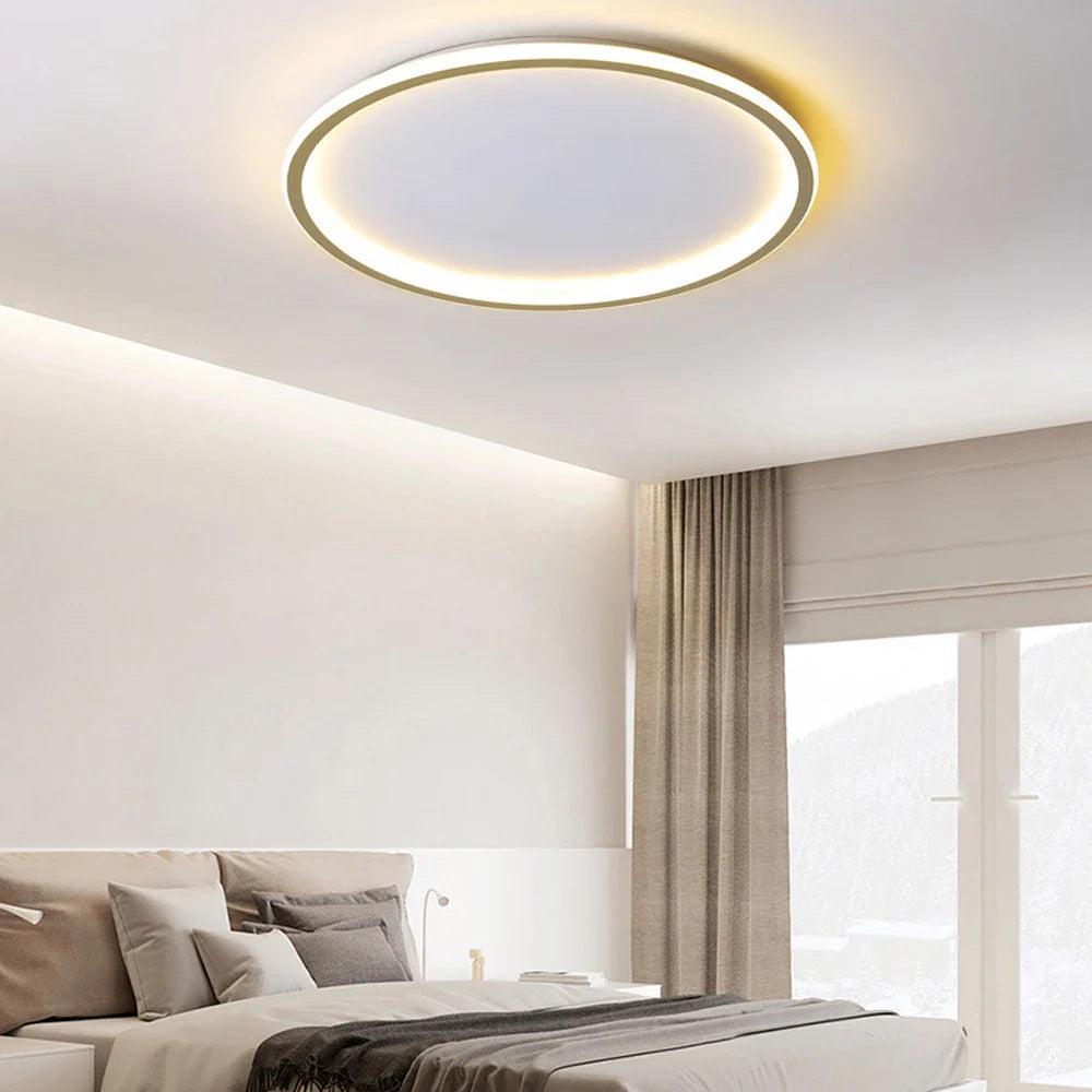 Afralia™ Round Nordic LED Ceiling Lamp for Modern Indoor Lighting