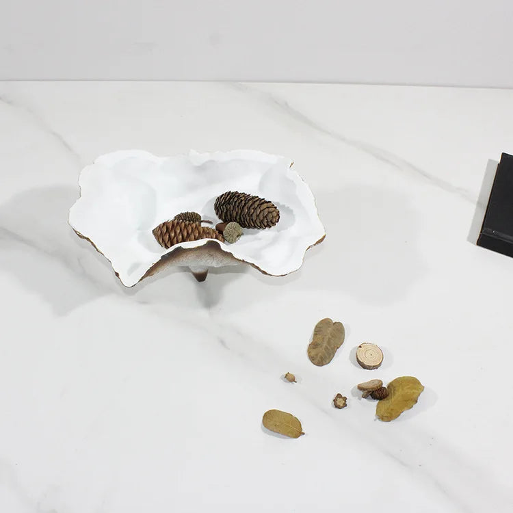 Afralia™ Resin Handicraft Storage Tray with Irregular Feet - Home Decor Fruit Dish Tray