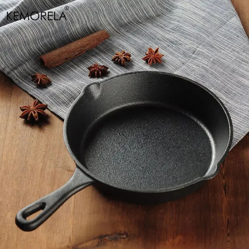 Afralia™ Small Cast Iron Frying Pan - Ideal for Fried Food and Stir-Frying