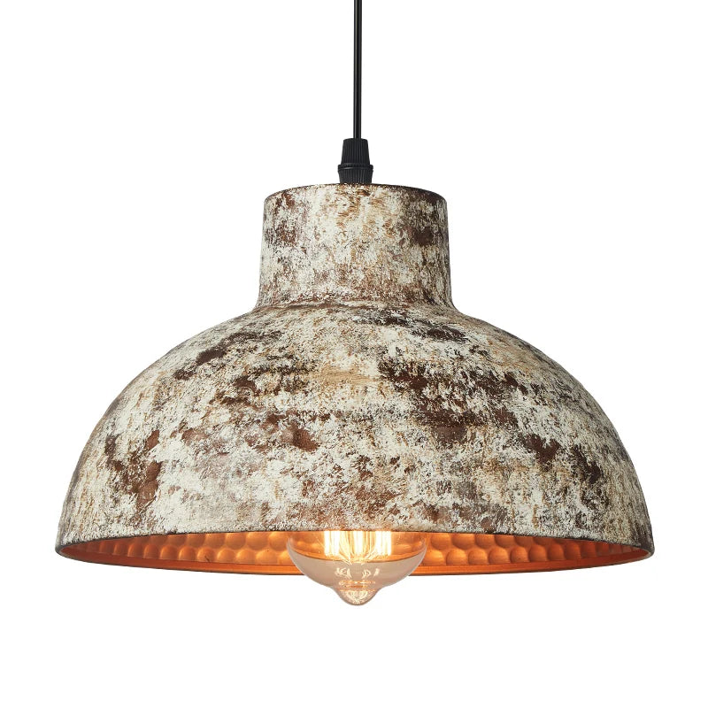 Afralia™ Industry Style Pendant Lamp, White Vintage Chandelier for Kitchen and Dining Room
