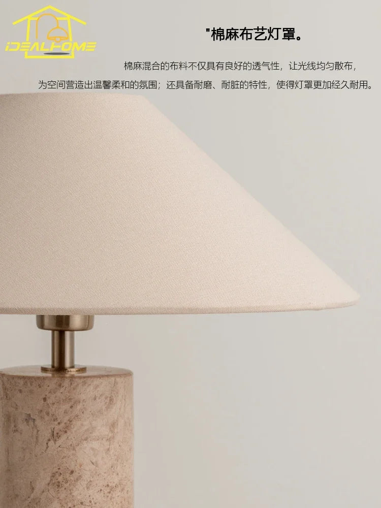 Afralia™ Wabi-sabi Marble Table Lamp LED E27, Modern Designer Desk Light for Home Decor