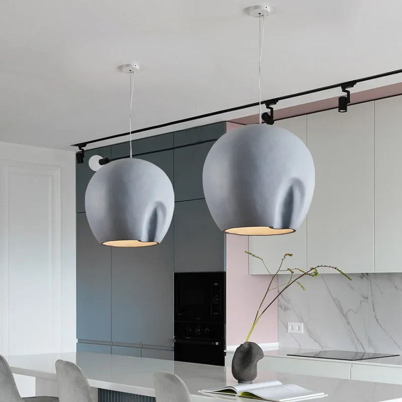Afralia™ Nordic Wabi-Sabi Chandelier Pendant Light for Minimalist Decor
