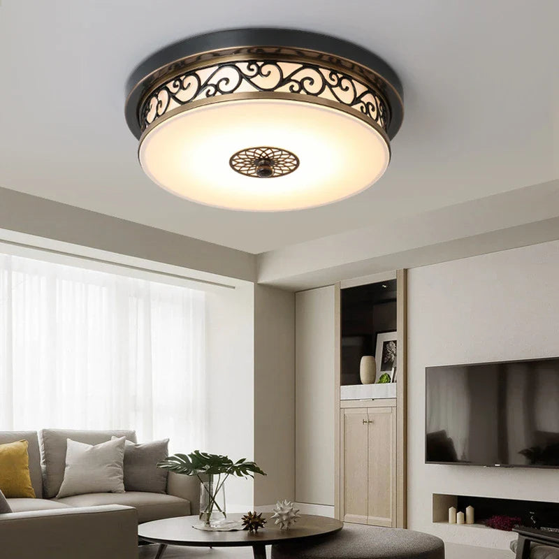 Afralia™ Retro Style LED Ceiling Light for Modern Home Decor