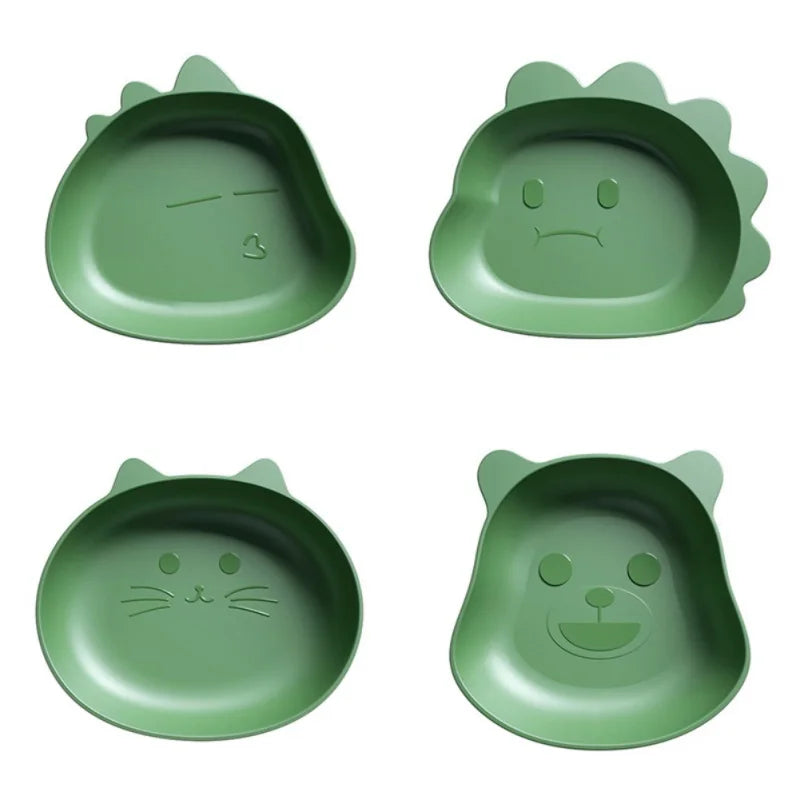 Afralia™ Bear Shape Fruit Plate Kitchen Tableware Desktop Trash Tray Cute Cartoon Snack Dish