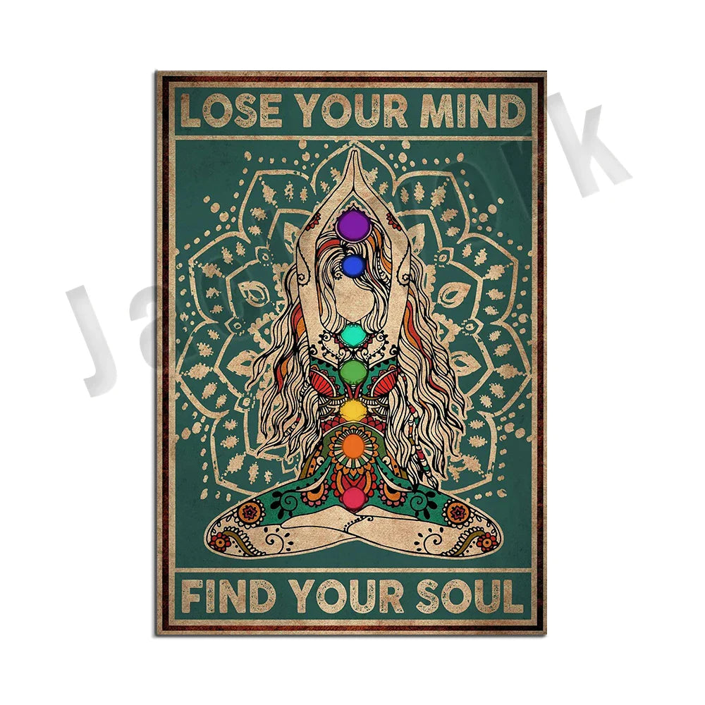 Chakra Meditation Prints for Living Room Decoration by Afralia™
