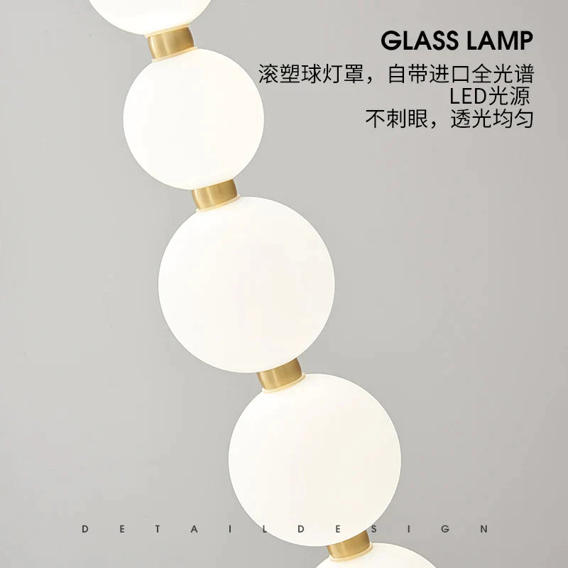 Afralia™ Loft Stair Chandelier: Modern Rotoplastic Ball, Copper, Minimalist, Creative Design