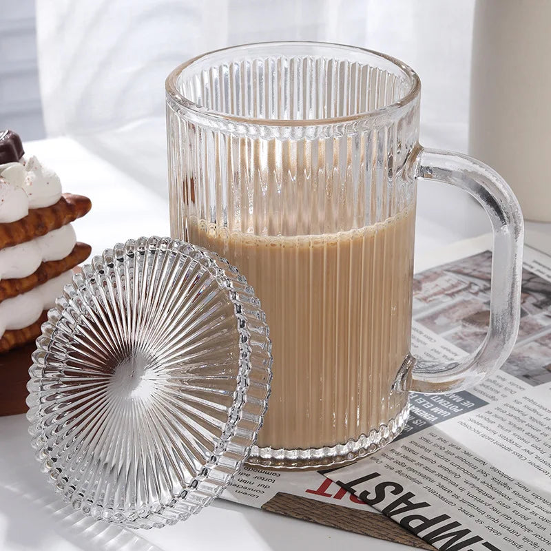 Afralia™ Glass Coffee Cup Set - Stylish Japanese Design, Perfect for Wedding Gifts