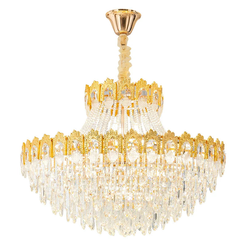 Afralia™ Luxury Crystal Chandelier: Elegant Lighting Solution for Living Room, Lobby, and Restaurant