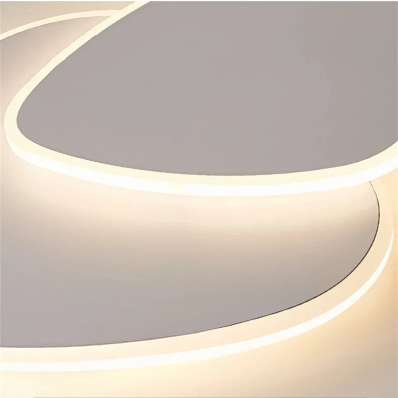 Afralia™ Modern Minimalist Ceiling Light with Remote Control for Living Room Dining Room