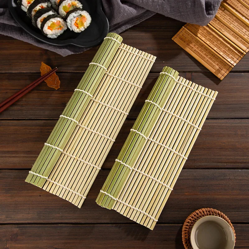 Afralia™ Bamboo Sushi Rolling Mat Set for DIY Onigiri & Japanese Sushi Making