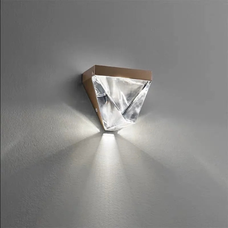 Afralia™ Crystal Wall Sconce Light for Living Room Bedroom Hallway Lighting