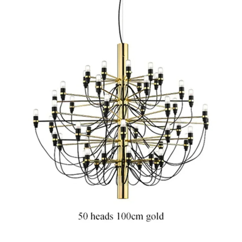 Afralia™ Nordic Luxury Gold Chrome Ceiling Chandelier for Living Room, Bedroom, Kitchen & Hotel