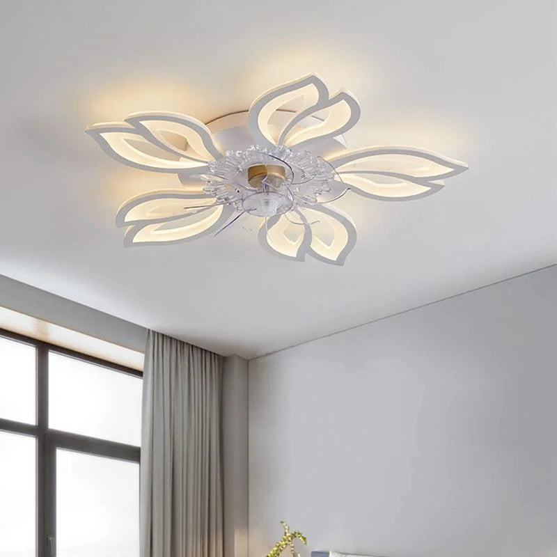 Afralia™ Dimmable Ceiling Fan Lights with Remote Control for Living Children's Bedroom Dining Room