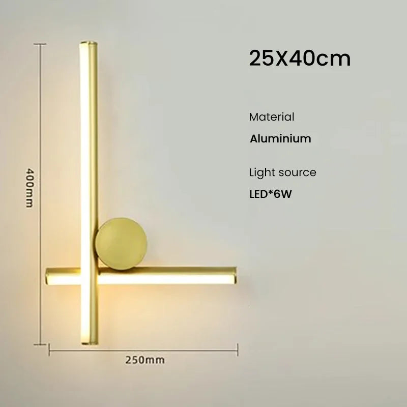 Afralia™ Tube Gold Linear Pendant Light Chandelier for Kitchen Hotel Staircase