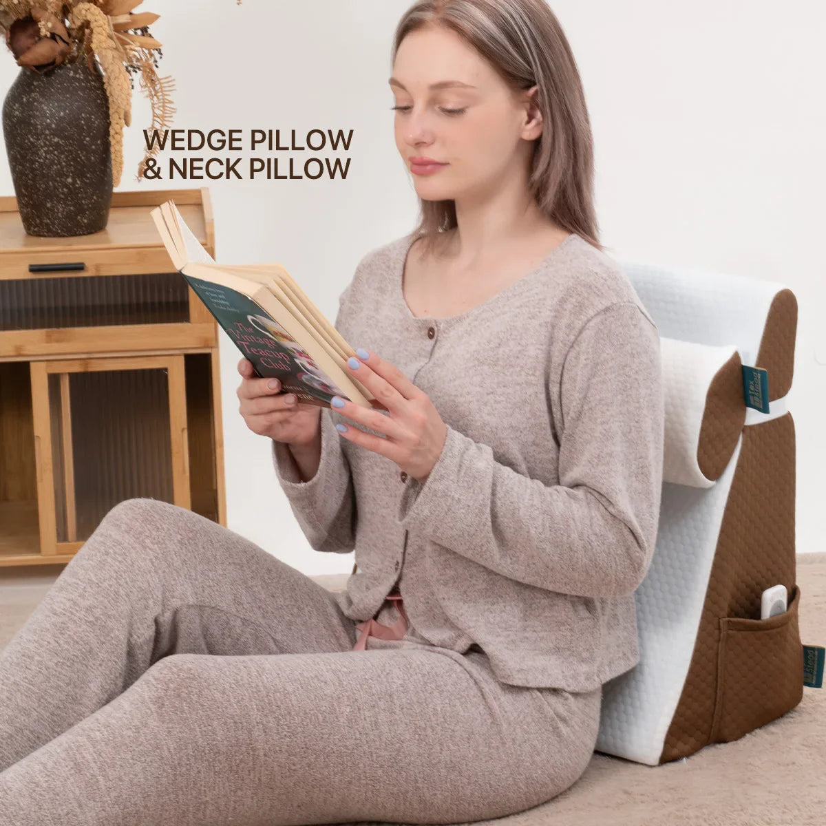 Afralia™ Memory Foam Sleeping Wedge Pillow - Restful Support for Better Sleep