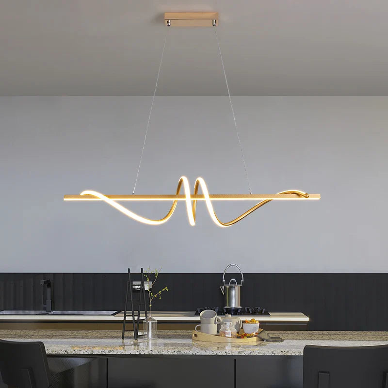 Afralia™ Modern LED Pendant Lights for Living Room Dining Kitchen Office Home Decor