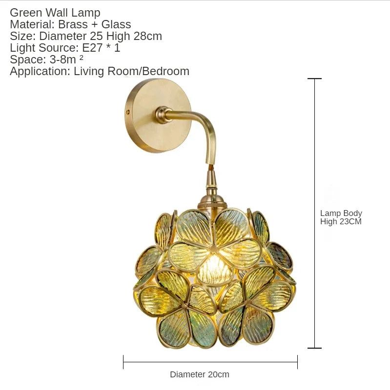 Afralia™ Modern Flower Wall Sconce Lights Fixture for Bedroom Living Dining Room