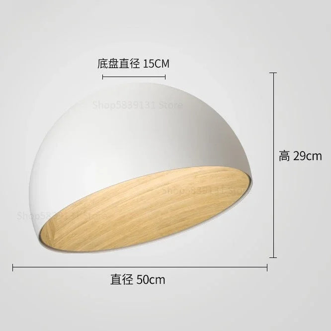 Afralia™ Luxury Inclined Bowl LED Ceiling Light for Bedroom, Living Room, Kitchen