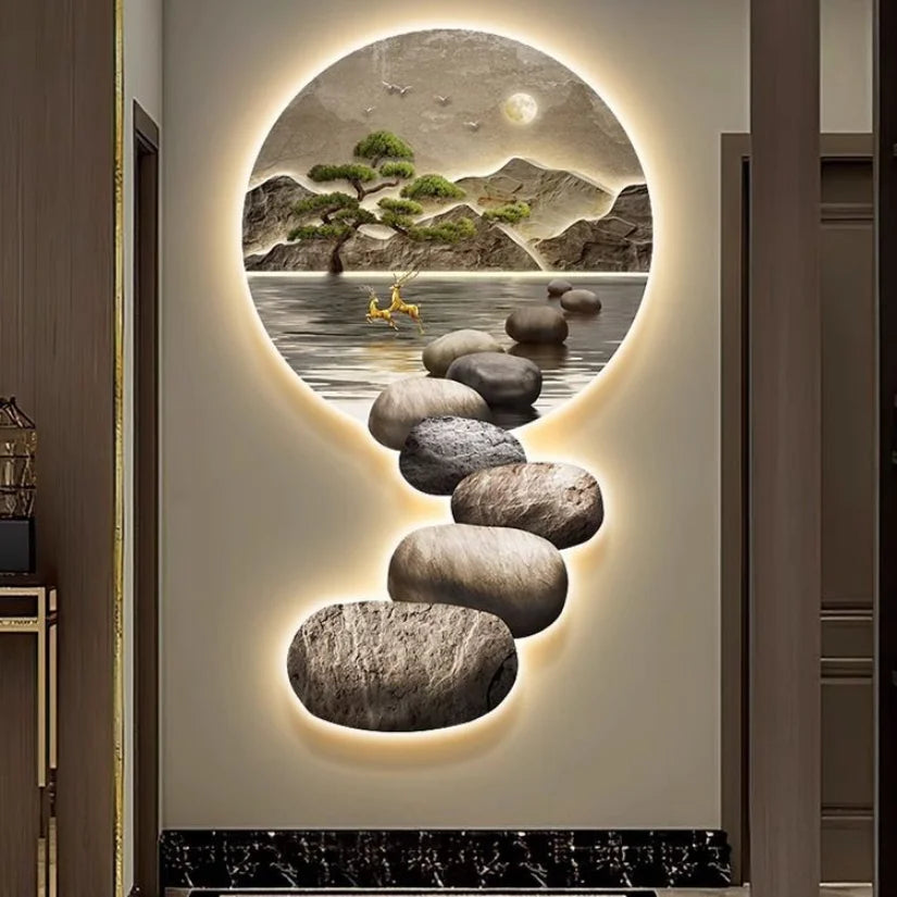 Afralia™ Crystal Ceramic LED Wall Lamp for Modern Wall Decor in Living Room Bedroom Office