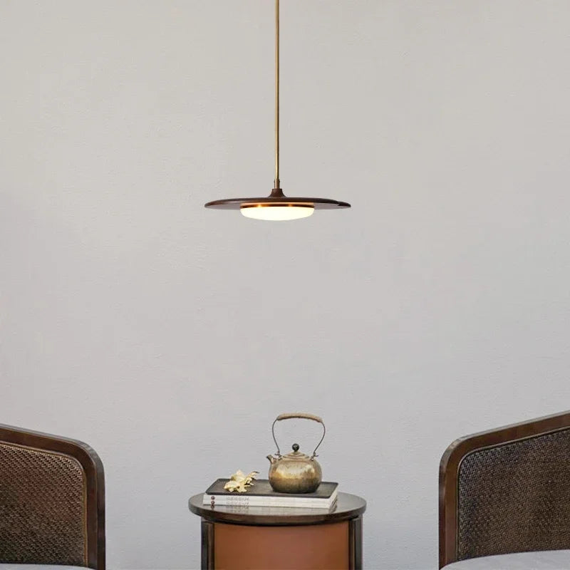 Afralia™ Wood 3-Light Chandelier for Kitchen Home Decor & Dining Room