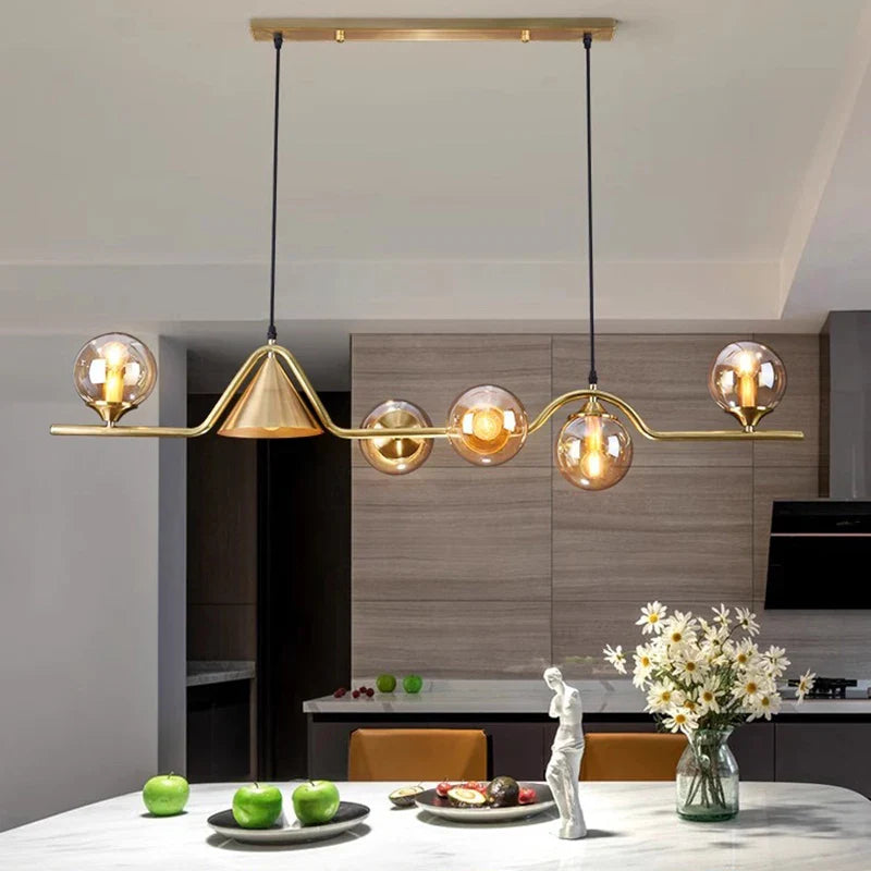 Afralia™ Nordic Dining Room Pendant Light Chandelier for Living Room