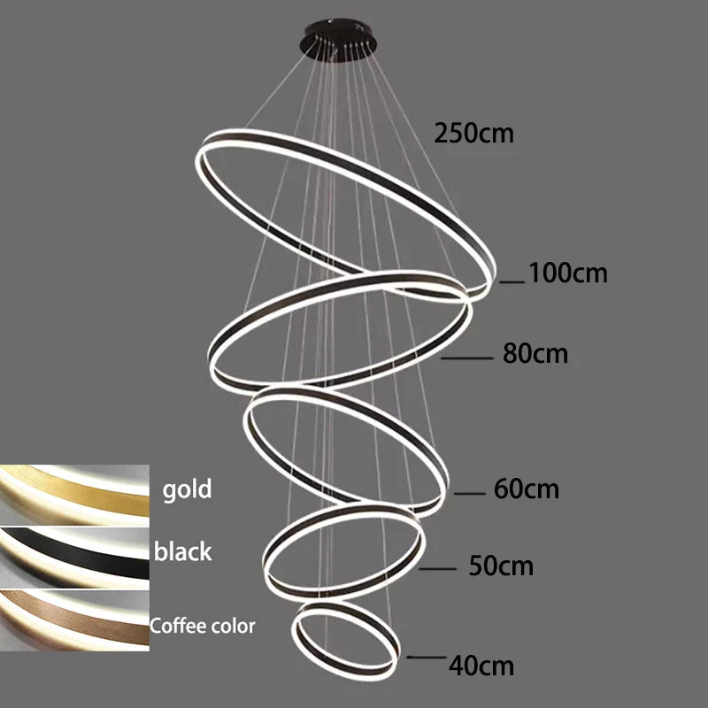 Afralia™ Nordic Home Decor Stair Chandelier Living Room Bedroom Dining Room Pendant Lights Ceiling Light Indoor Lighting