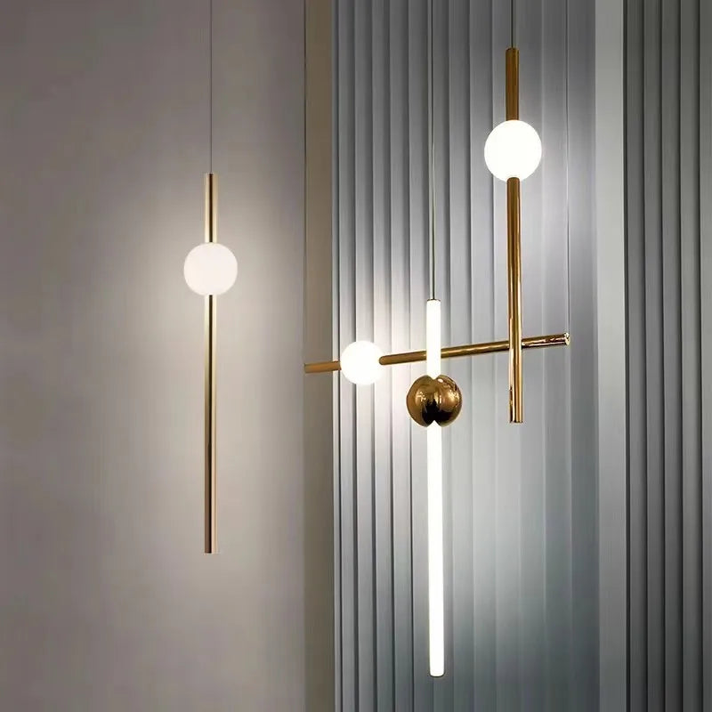 Afralia™ Orion Glass Pendant LED Lamp: Post-Modern Nordic Design for Home Kitchen