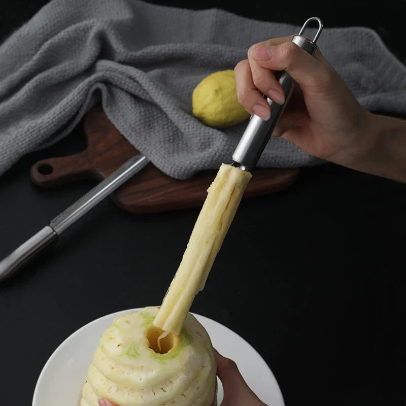 Afralia™ Fruit Corer & Slicer Combo - Stainless Steel Non-slip Peeler & Shovel