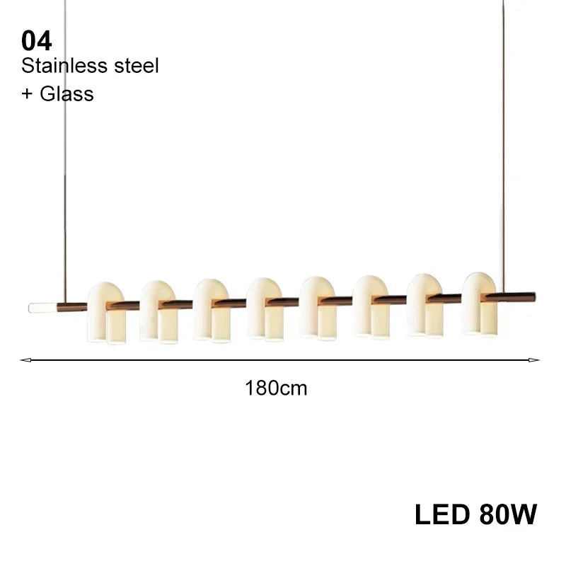 Afralia™ Art Deco White Acrylic Chandeliers: Elegant Indoor Living Room Lamps