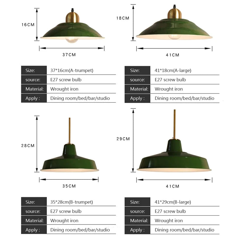 Afralia™ Vintage Iron Pendant Light for Rustic Kitchen Island - Industrial Style LED Chandelier