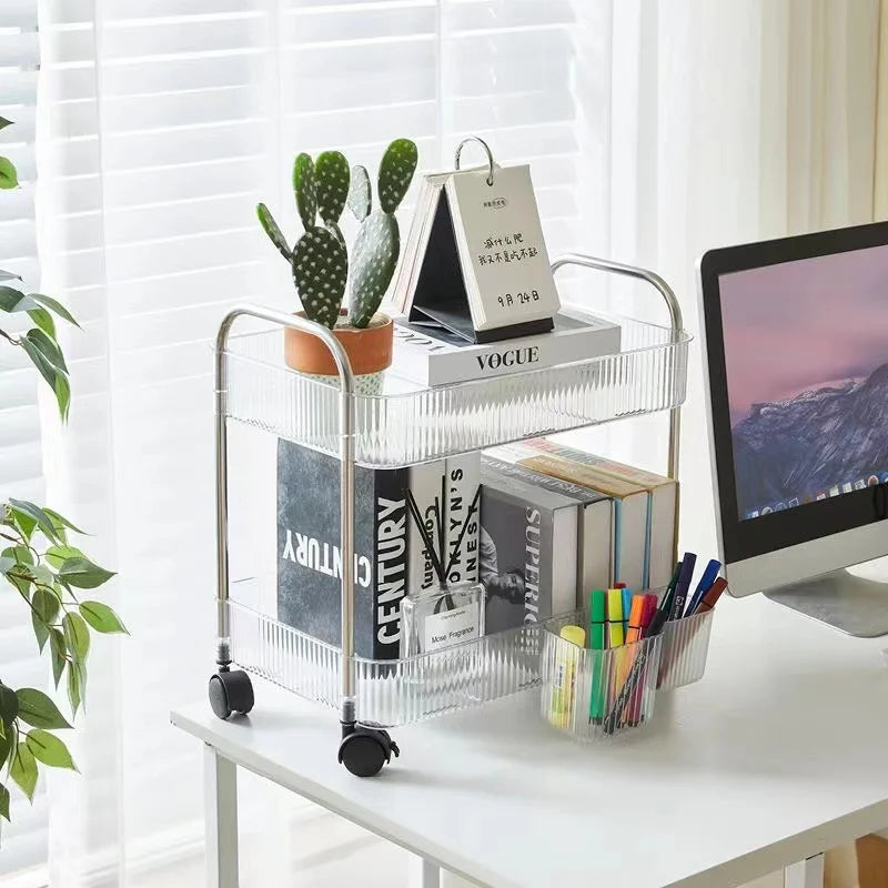 Afralia™ Multi-layer Rolling Utility Cart for Efficient Storage and Organization