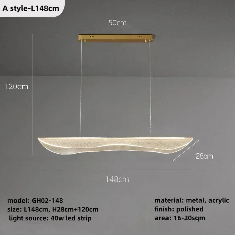 Afralia™ Nordic Simplicity LED Chandelier for Living Room and Kitchen décor