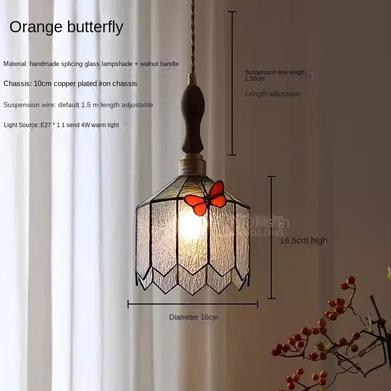 Afralia™ Butterfly Chandelier: French Retro Nostalgic Lighting for Bedroom, Restaurant, Bar, Foyer