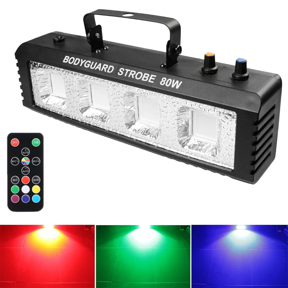 Afralia™ LED Strobe Lights with Remote Control for Party Stage Lighting