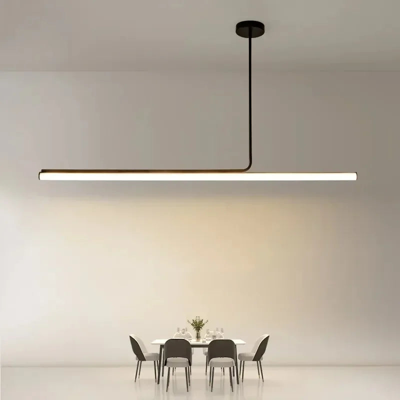 Afralia™ Modern Black LED Pendant Chandelier for Home Decor & Lighting