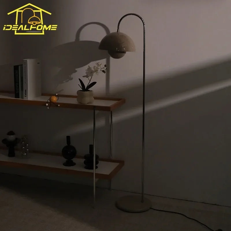 Afralia™ Warm Atmosphere Bud Floor Lamp LED E27 Cream Wind Vertical Table Lamp